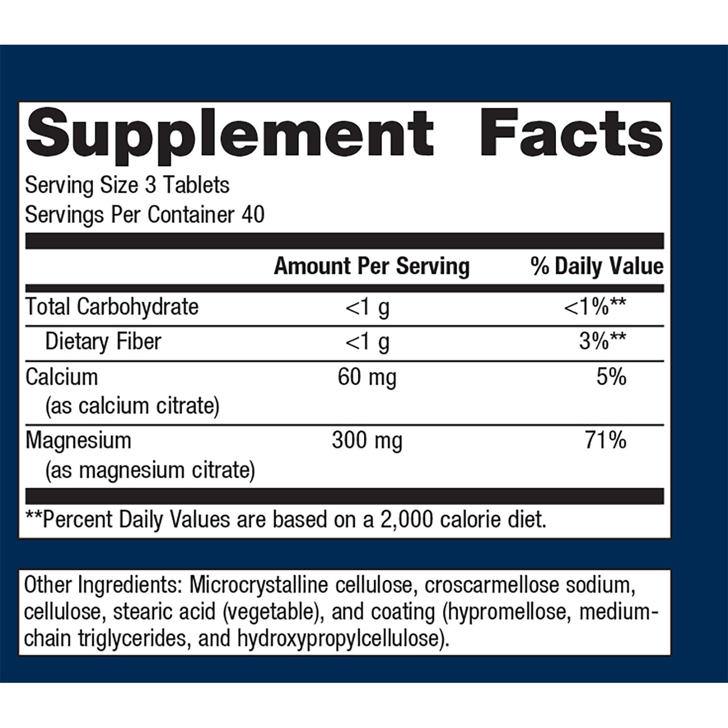 Mag Citrate Label