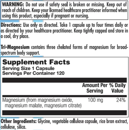Tri-Magnesium Label