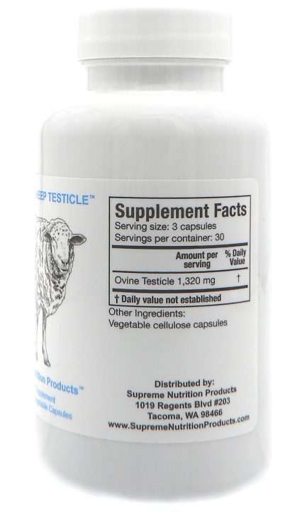Sheep Testicle Bottle Side