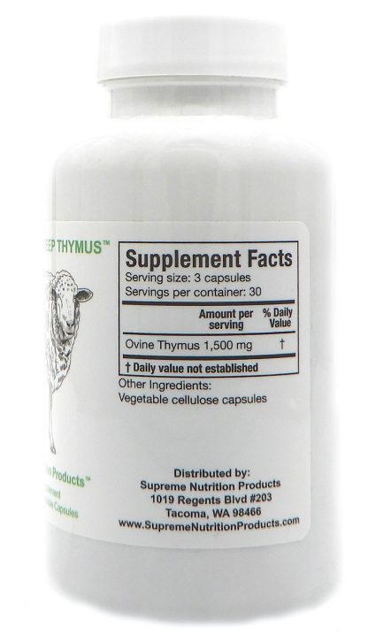 Sheep Thymus Bottle Side